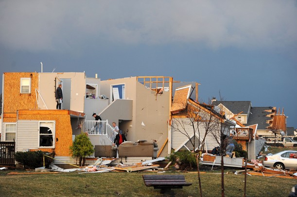 A tornado that hit Huron Farms neighborhood in Dexter, Mich. on March 15, 2012. Angela J. Cesere | AnnArbor.com